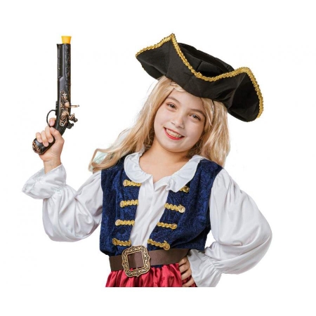 Strój Piratka rozm.110/120,kapelusz,sukienka,pasek-8772