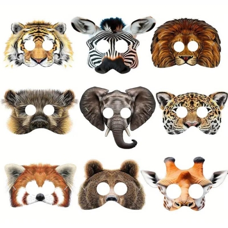 Maska papierowa Tygrysek ZOO safari centki bal-9069