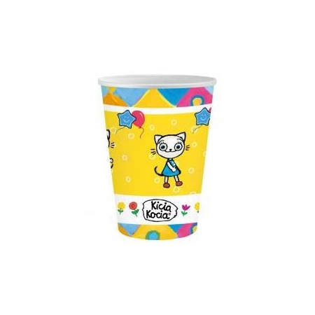 Kubeczki papierowe Kicia Kocia 250 ml, 6 szt-9100