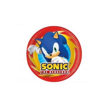 Talerzyki papierowe Sonic next generation 20cm 8sz-9108