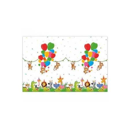 Obrus plastikowy na stół 10x180 cm, Jungle Balloon-9141