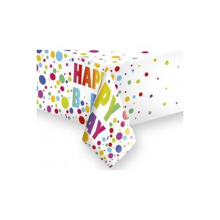 Obrus papierowy Happy Birthday 120x180 cm1 1szt.-9158