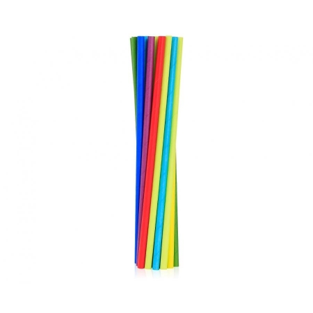 Słomki Rurki papierowe tęczowe 6x197 mm/24 szt.-9225