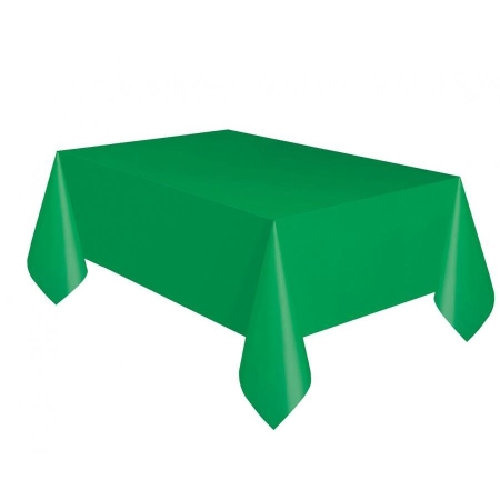 Obrus plastikowy zielony 137x274 cm Urodziny Party-9266