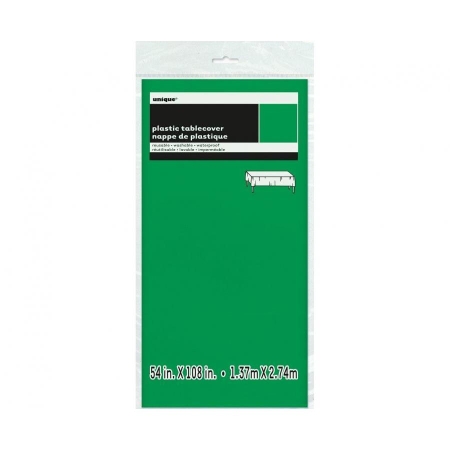 Obrus plastikowy zielony 137x274 cm Urodziny Party-9267