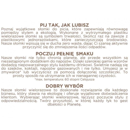 Rurki słomki wielokrotnego użytku 7,5x190mm/200szt-9282