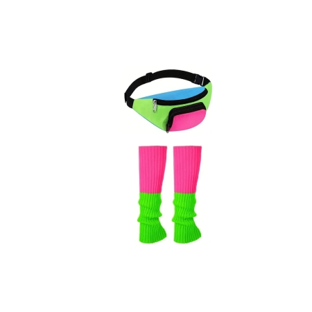 Getry i saszetka neon kolor lata 80-9289