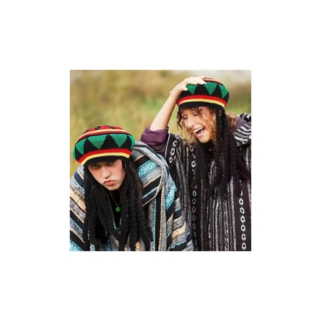 Jamajska czapka miękka rasta-9298