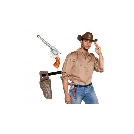 ZESTAW KOWBOJA PAS KABURA PISTOLET-9454
