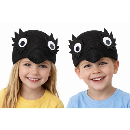 CZAPKA KRUK PARK CZARNY PTAK WRONA -9583