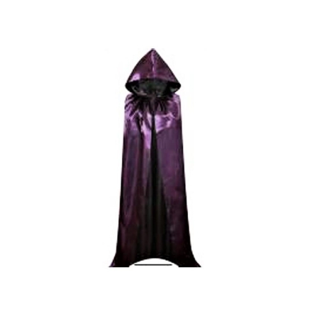 FIOLETOWA PELERYNA Z KAPTUREM -9602