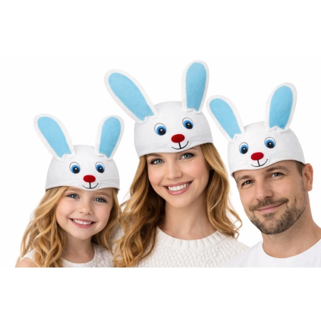 CZAPKA KRÓLIK NIEBIESKI ZAJĄC WIELKANOC KARNAWAŁ-9665