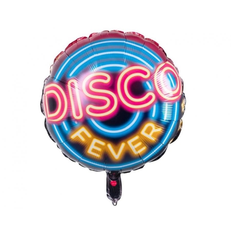 Balon foliowy Disco Fever, dwustronny, 45cm -9694