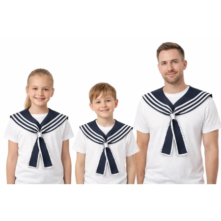 KOŁNIERZ MARYNARSKI GRANATOWY MARYNARZ MORZE-9716