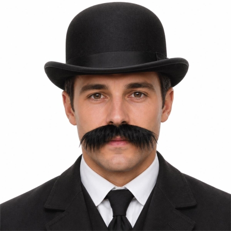 MELONIK CZARNY LATA 20-TE CHARLIE CHAPLIN -9785