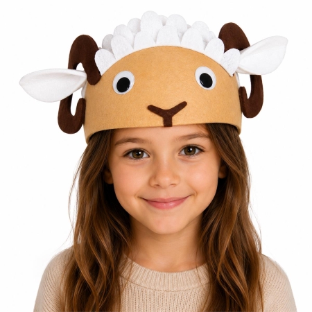 CZAPKA BARANEK ROGI WEŁNA BARAN SHAUN JASEŁKA-9837
