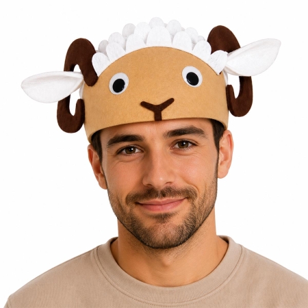 CZAPKA BARANEK ROGI WEŁNA BARAN SHAUN JASEŁKA-9838