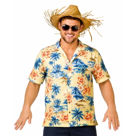 KAPELUSZ HAWAJSKI HAWAJE ALOHA SŁOMKOWY SŁOMIANY-9945