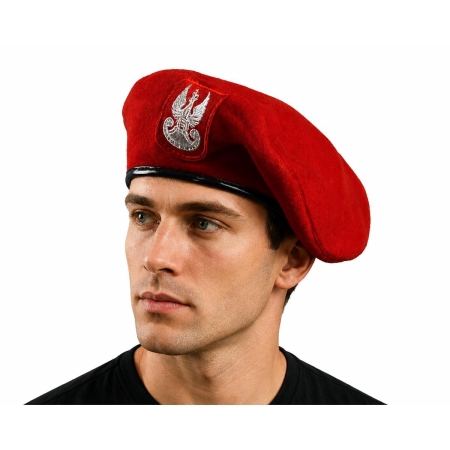 BERET WOJSKA POLSKIEGO CZERWONY ŻANDARMERIA BAL-9994