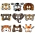Maska papierowa panda Po Chiny zoo -9076